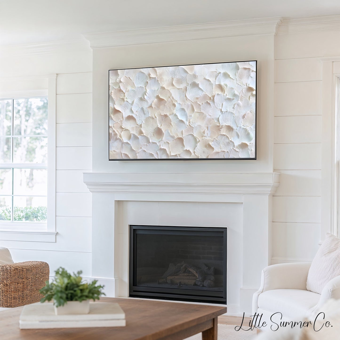 Neutral Texture Frame TV Art Bundle displayed on a TV
