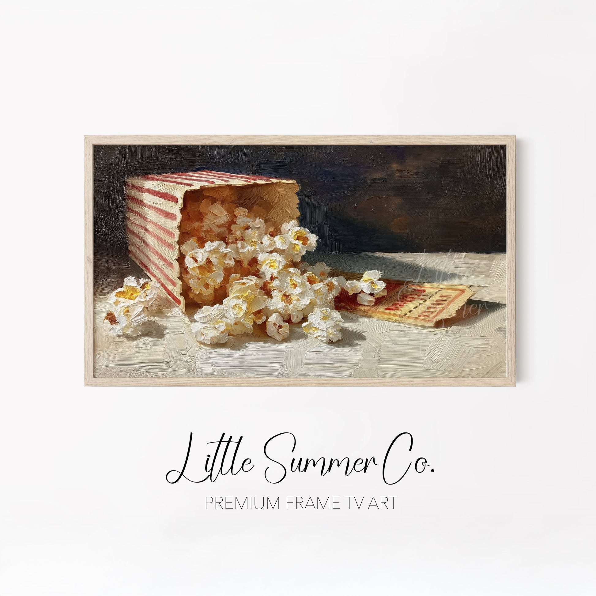 Movie Night Frame TV Art Bundle displayed on a TV