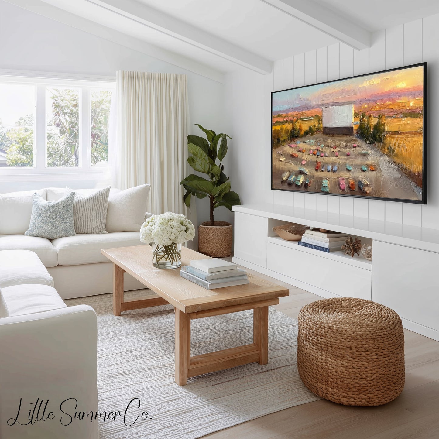 Movie Night Frame TV Art Bundle displayed on a TV