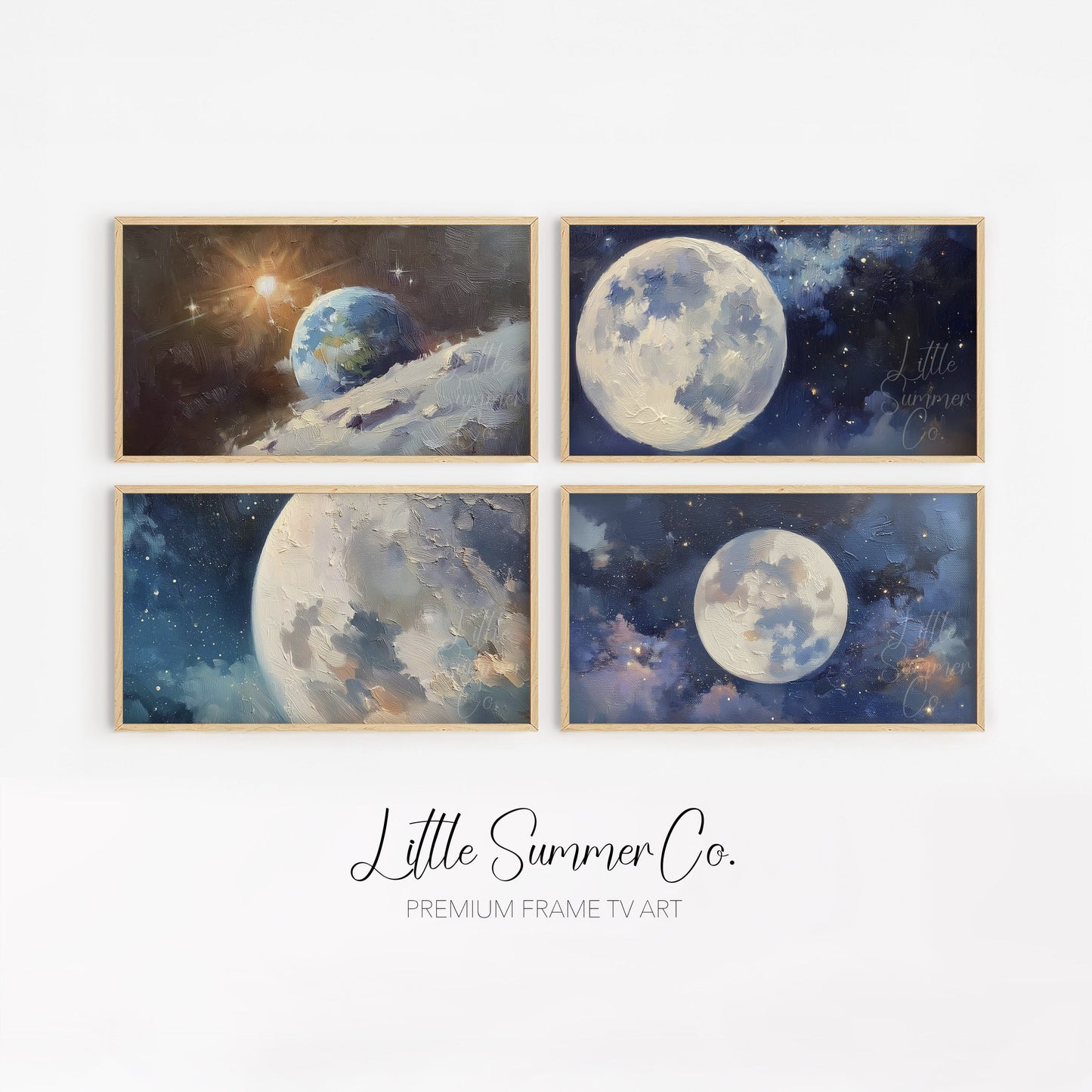 Celestial Sky Frame TV Art Bundle displayed on a TV