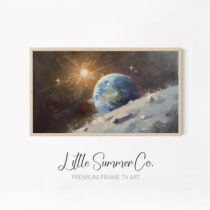 Celestial Sky Frame TV Art Bundle displayed on a TV