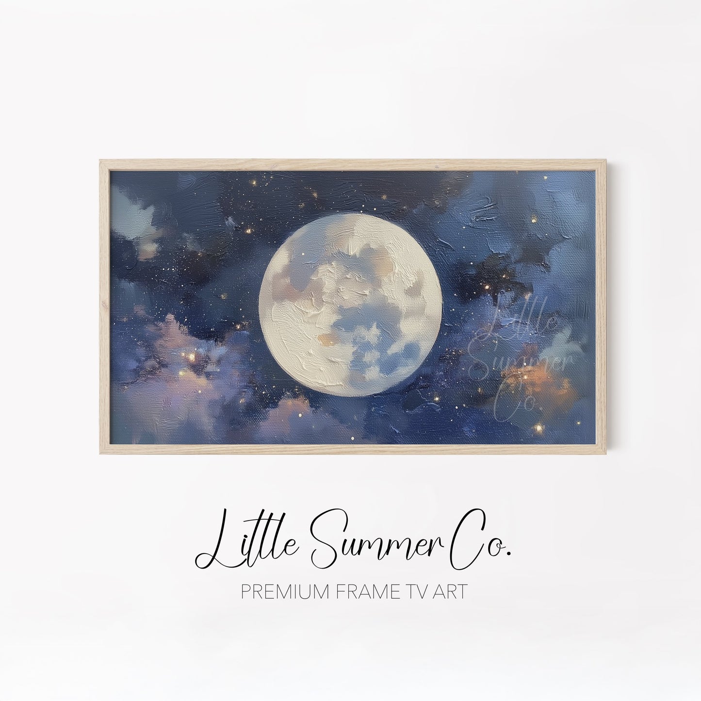 Celestial Sky Frame TV Art Bundle displayed on a TV