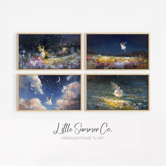 Fairy Garden Nights Frame TV Art Bundle displayed on a TV