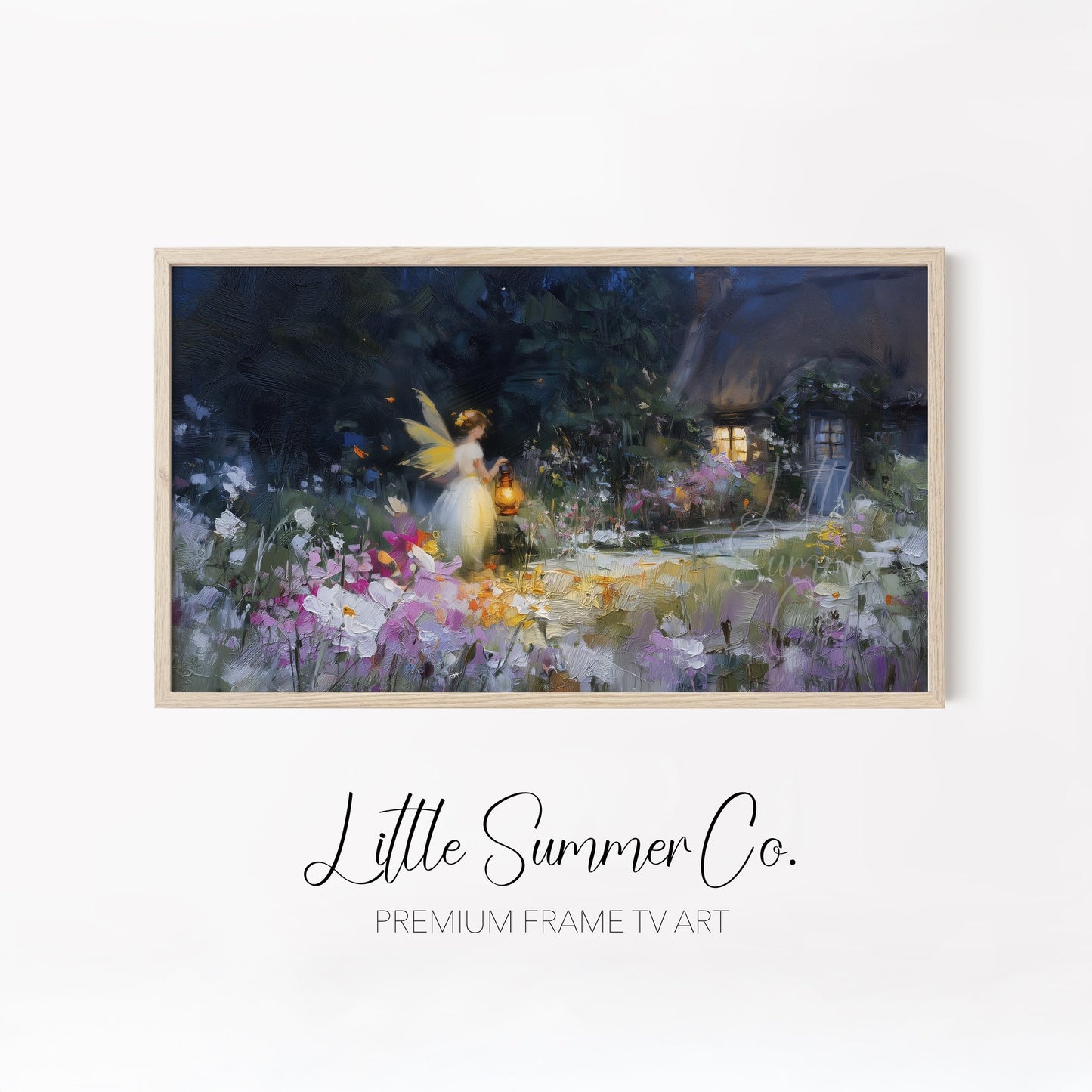 Fairy Garden Nights Frame TV Art Bundle displayed on a TV