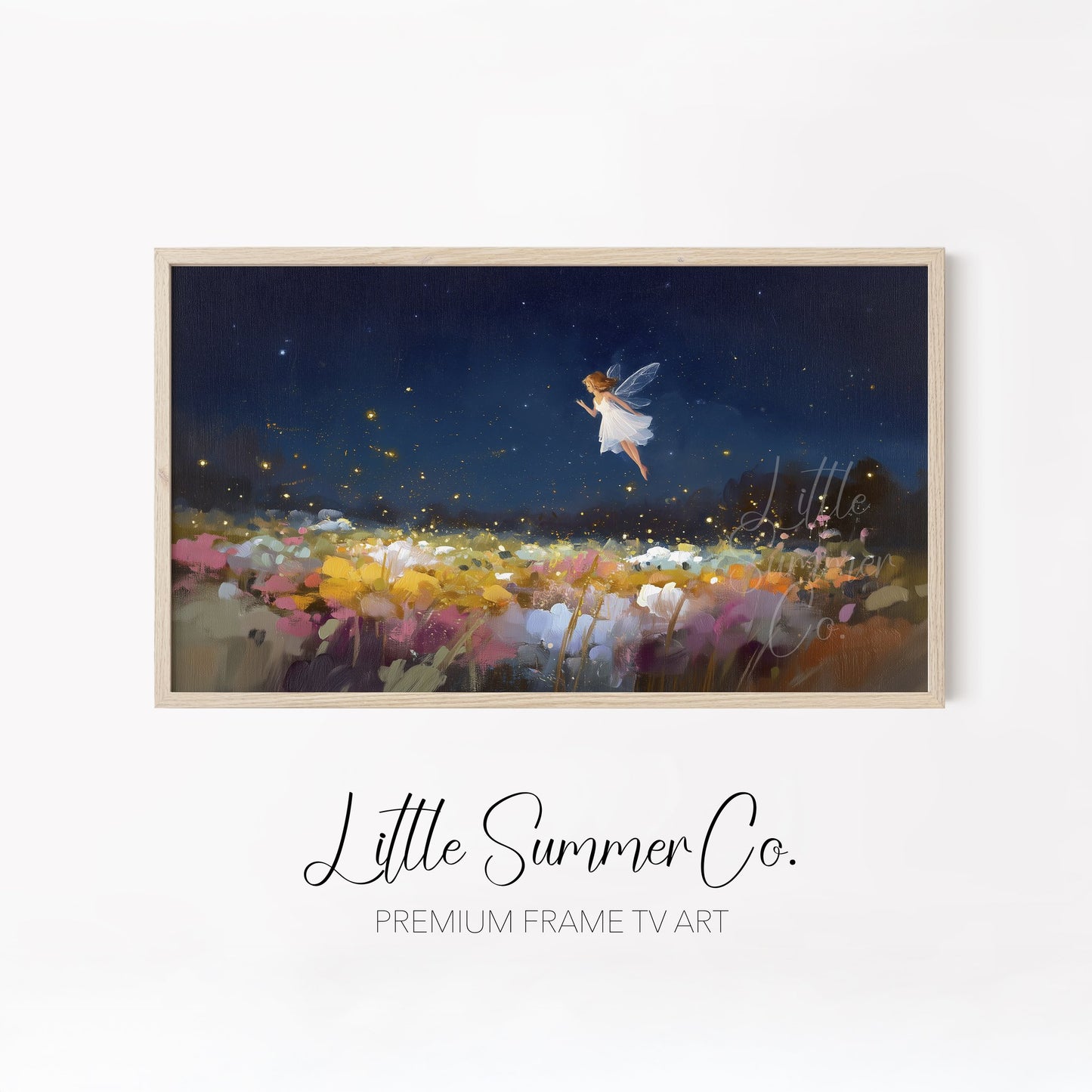 Fairy Garden Nights Frame TV Art Bundle displayed on a TV