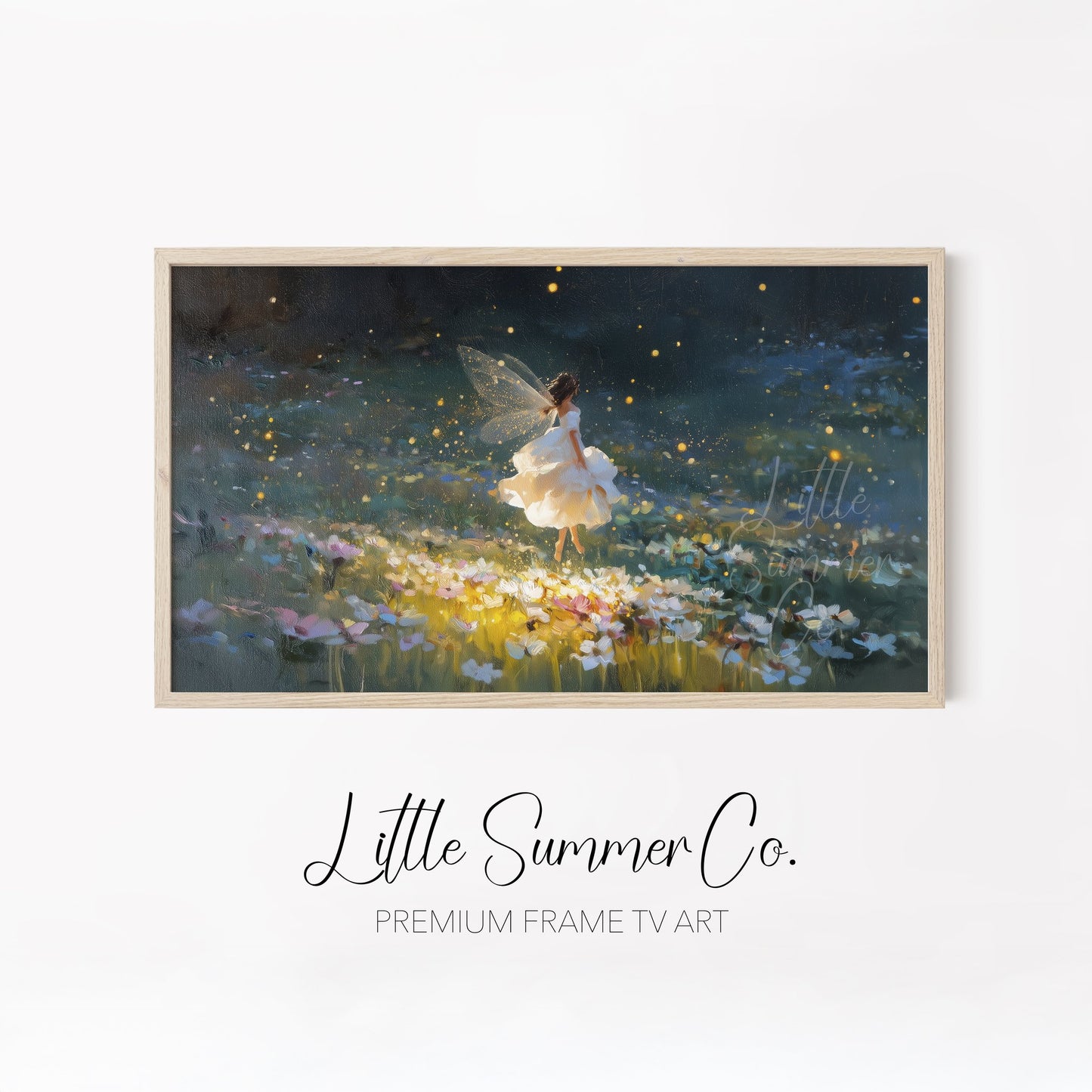 Fairy Garden Nights Frame TV Art Bundle displayed on a TV