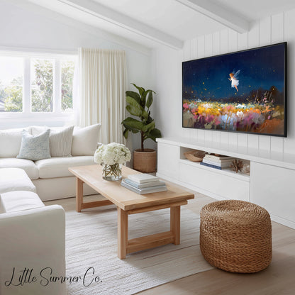 Fairy Garden Nights Frame TV Art Bundle displayed on a TV