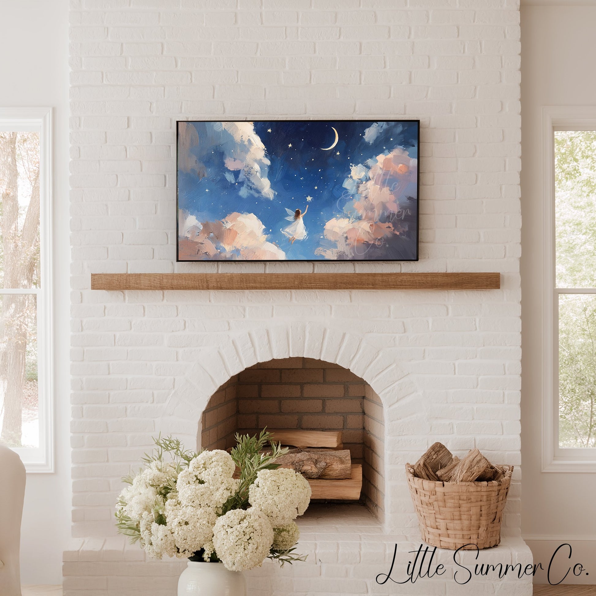 Fairy Garden Nights Frame TV Art Bundle displayed on a TV