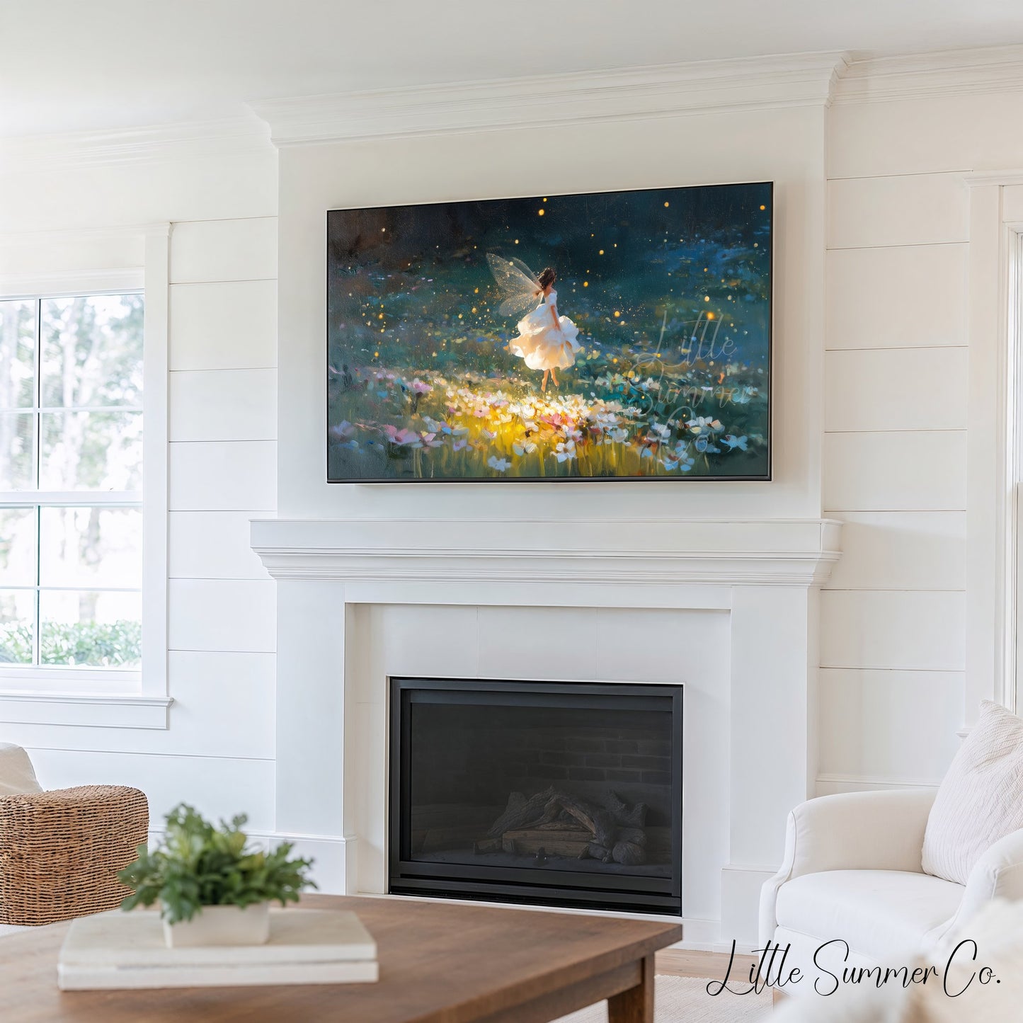 Fairy Garden Nights Frame TV Art Bundle displayed on a TV