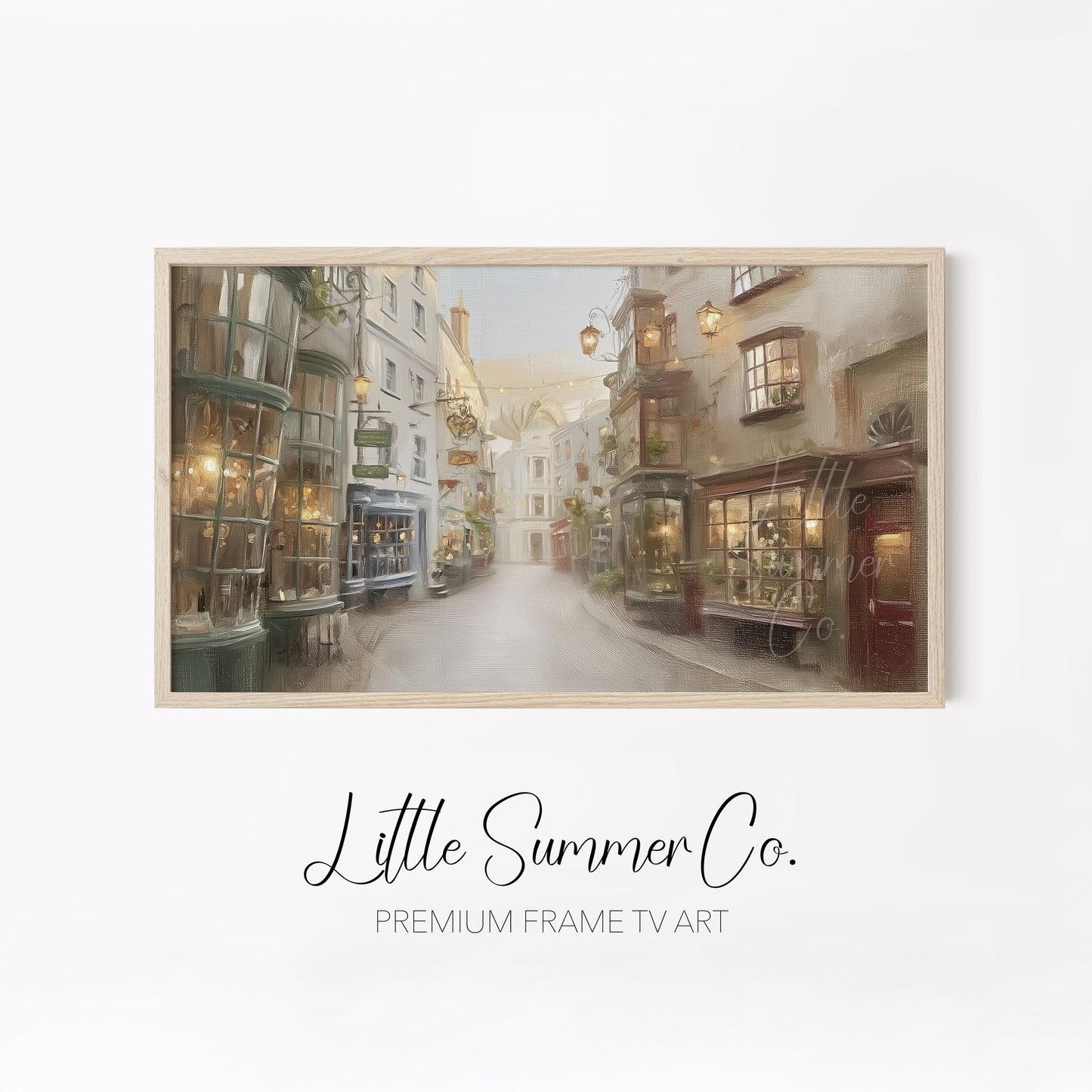Enchanted Castle Scenes Frame TV Art Bundle displayed on a TV
