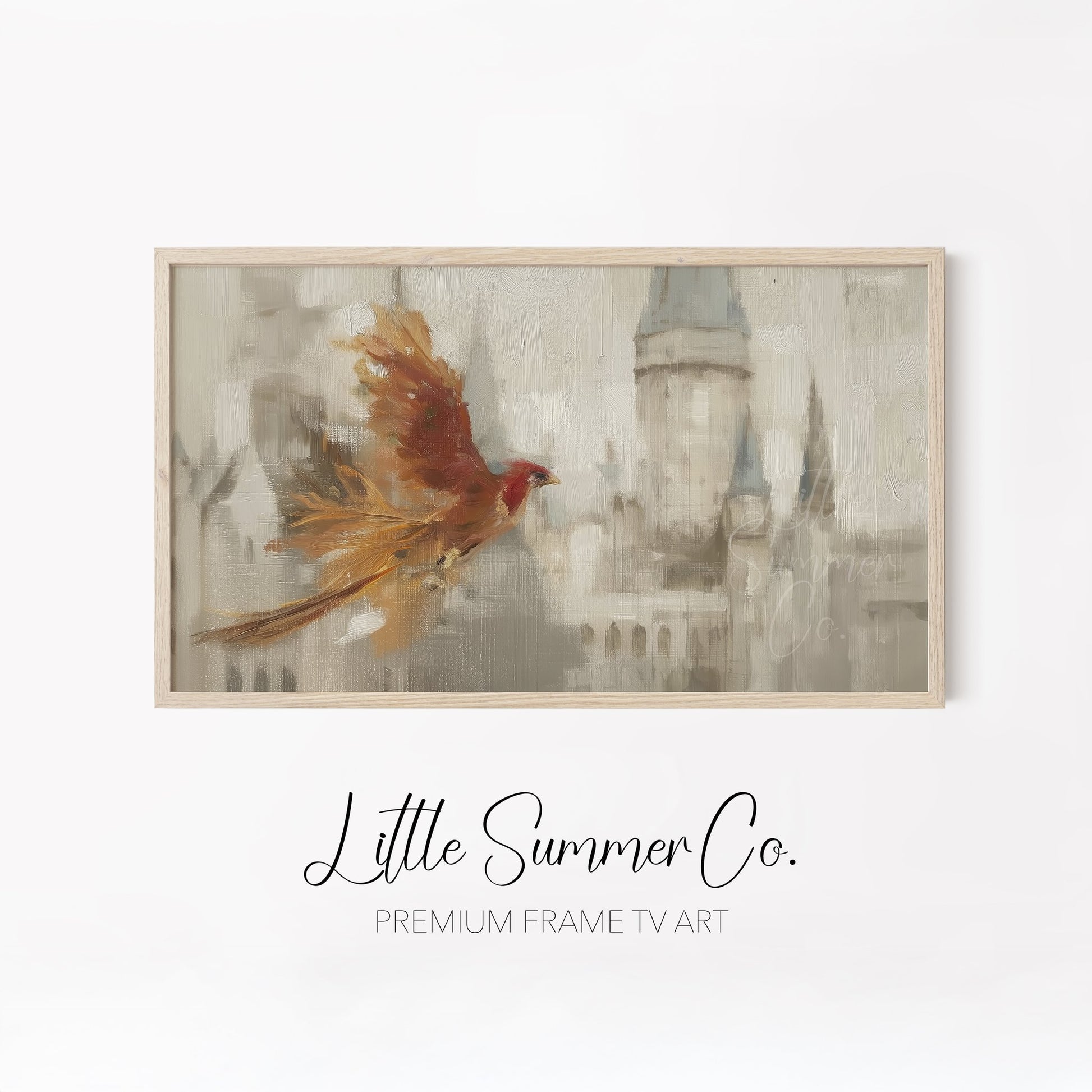 Enchanted Castle Scenes Frame TV Art Bundle displayed on a TV