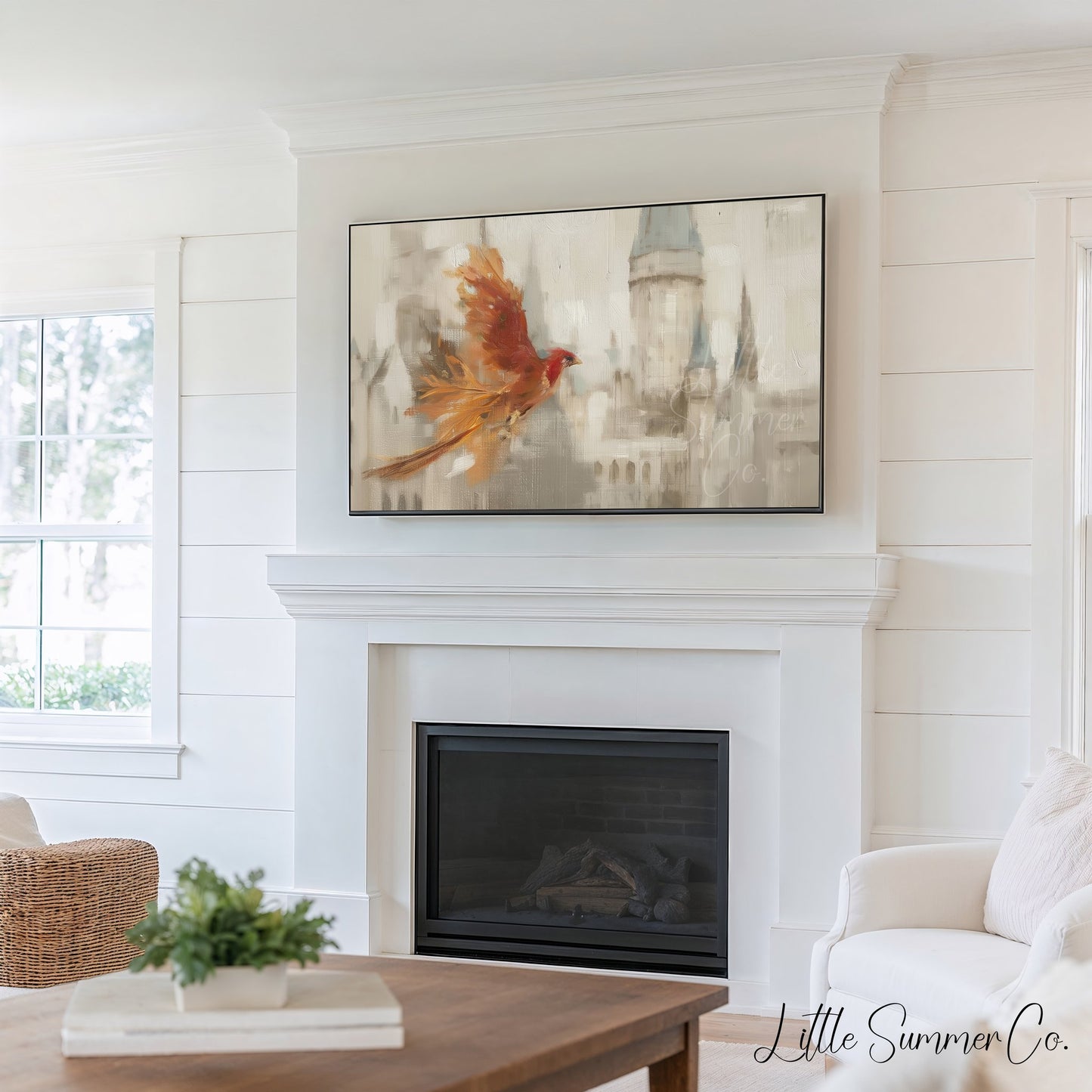 Enchanted Castle Scenes Frame TV Art Bundle displayed on a TV