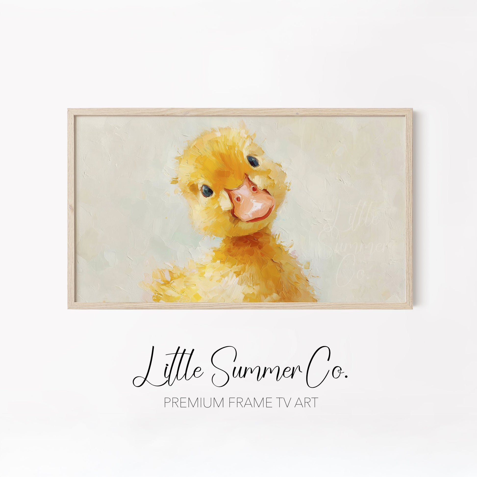 Cute Baby Creatures Frame TV Art Bundle displayed on a TV