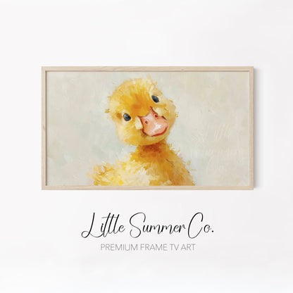 Cute Baby Creatures Frame TV Art Bundle displayed on a TV