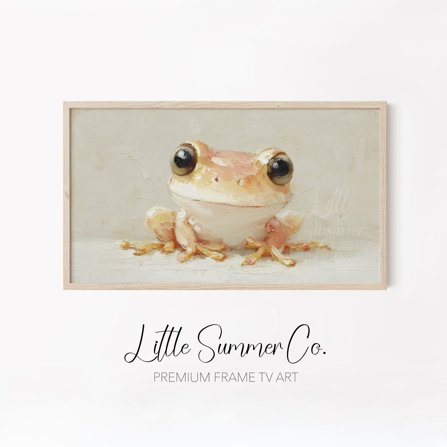 Cute Baby Creatures Frame TV Art Bundle displayed on a TV