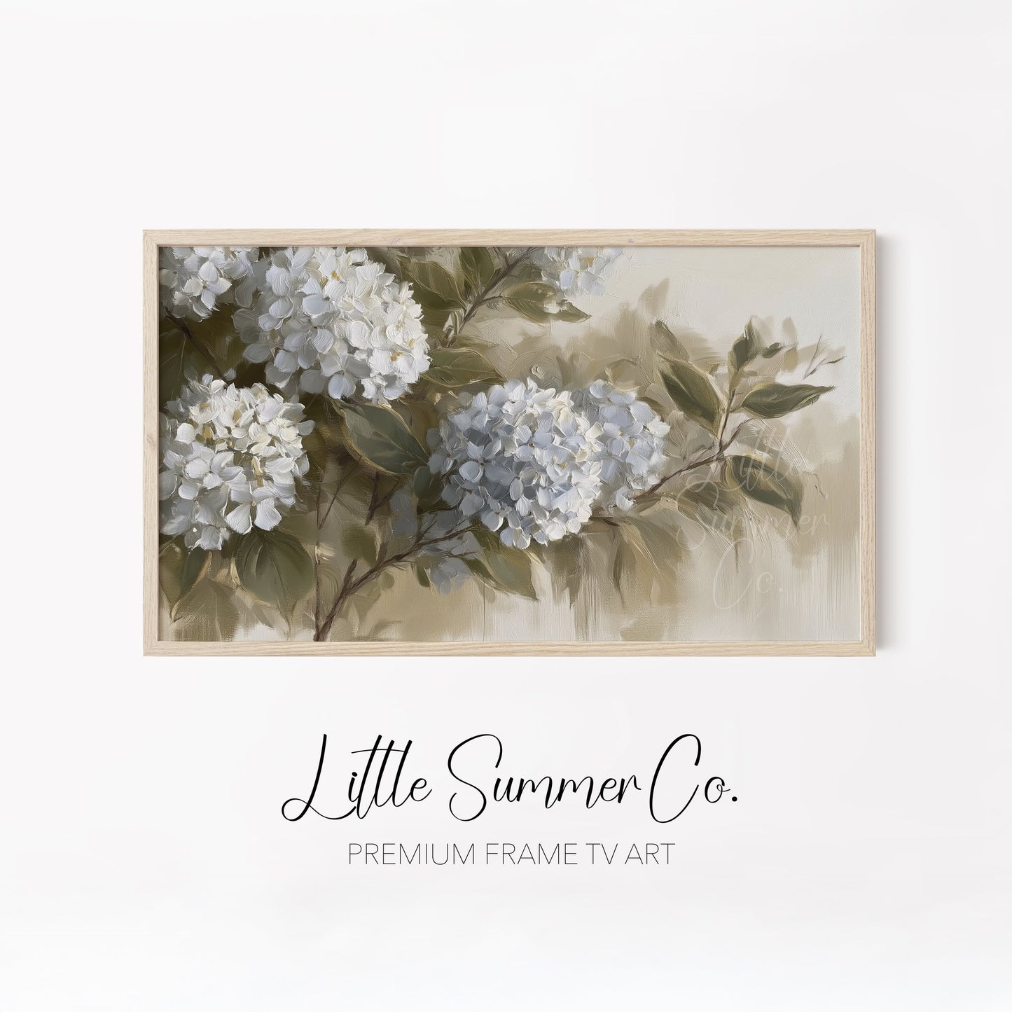 Soft Garden Blooms Frame TV Art Bundle displayed on a TV