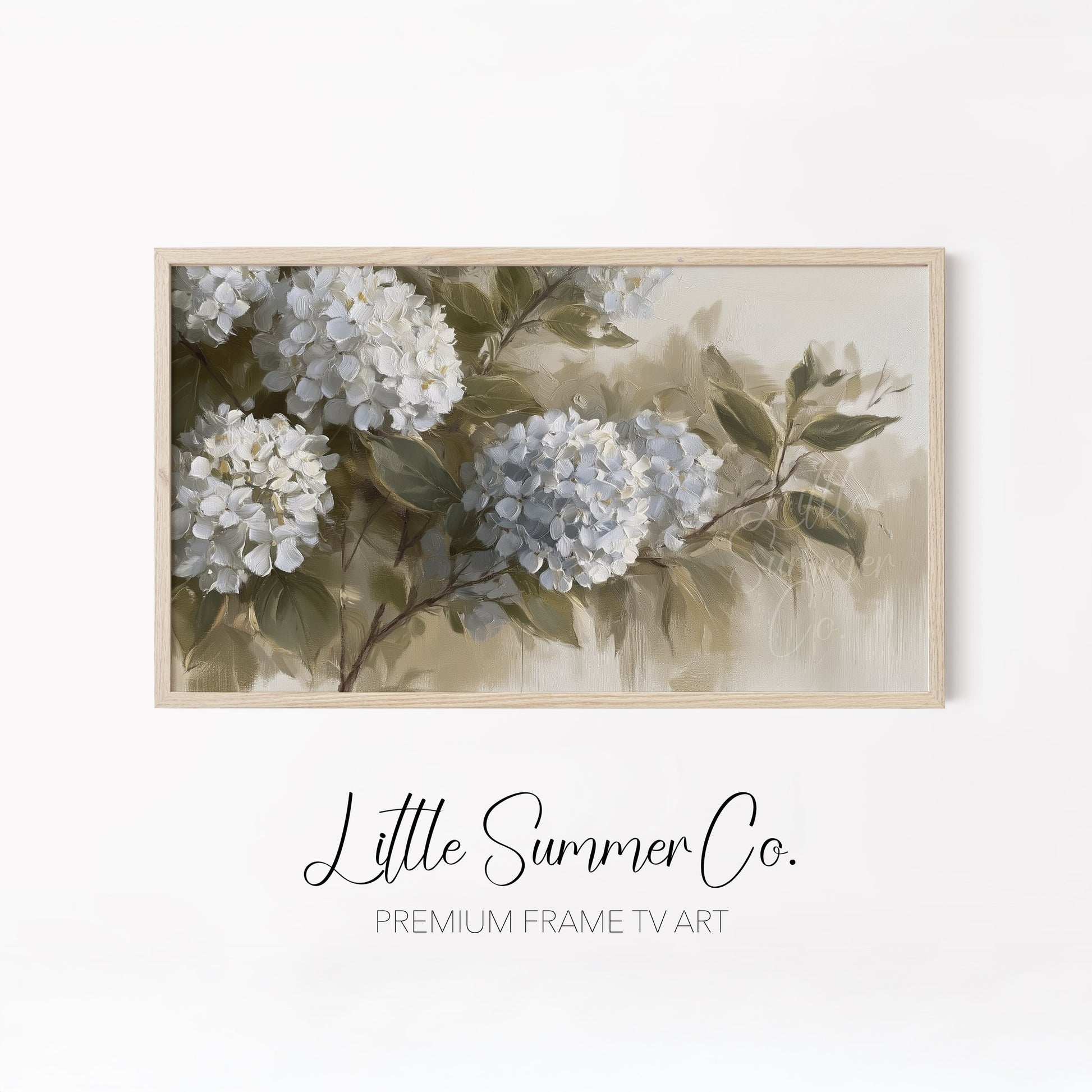 Soft Garden Blooms Frame TV Art Bundle displayed on a TV
