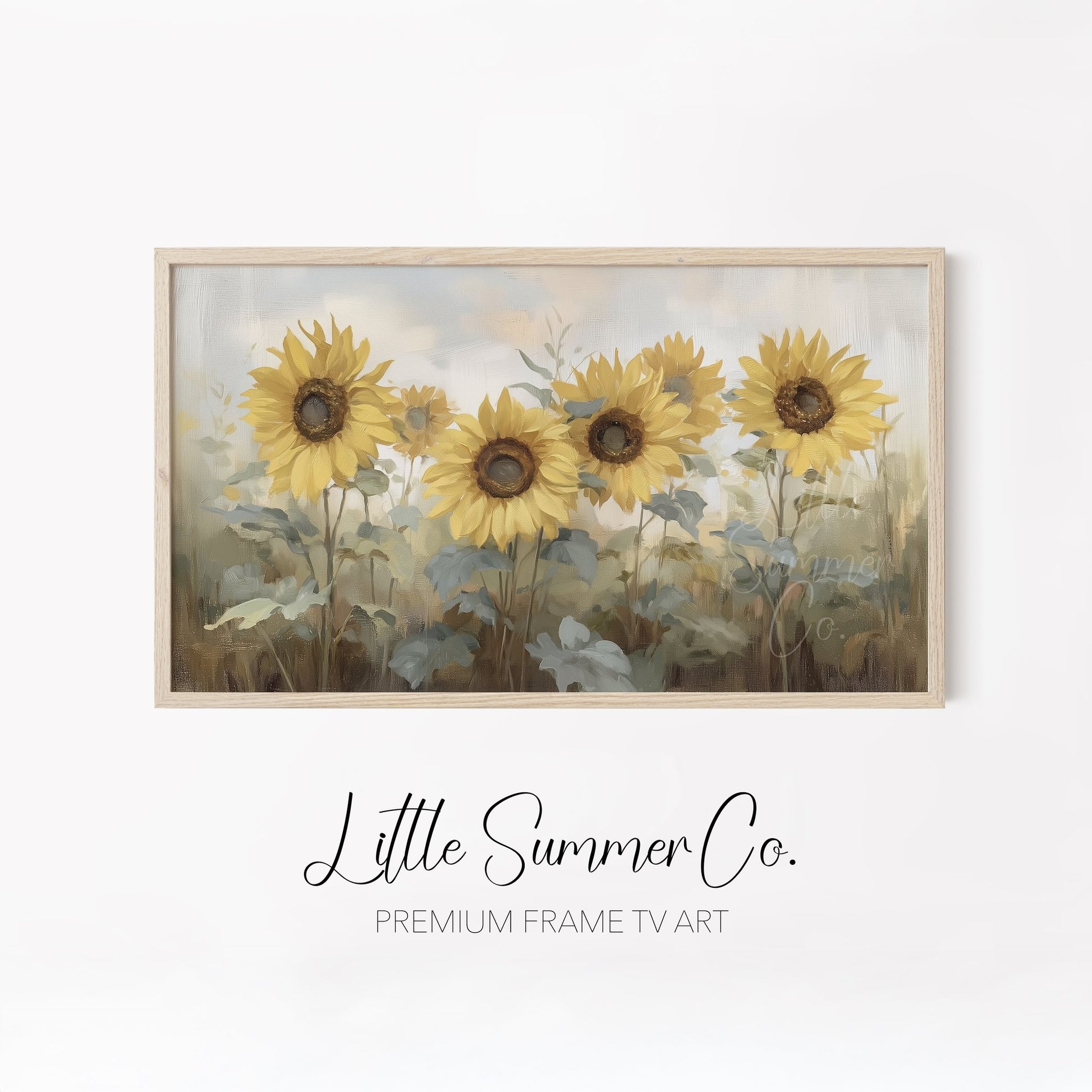 Soft Garden Blooms Frame TV Art Bundle displayed on a TV