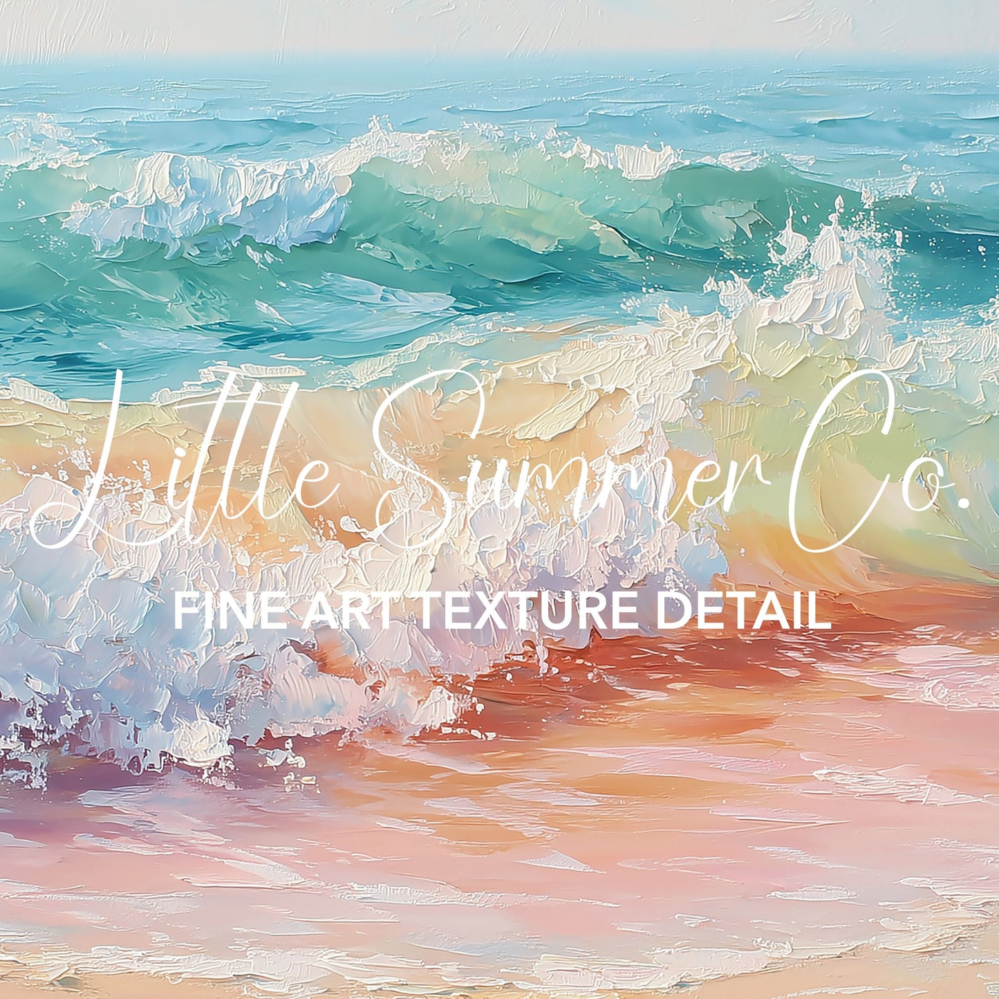 Coastal Waves Frame TV Art Bundle displayed on a TV