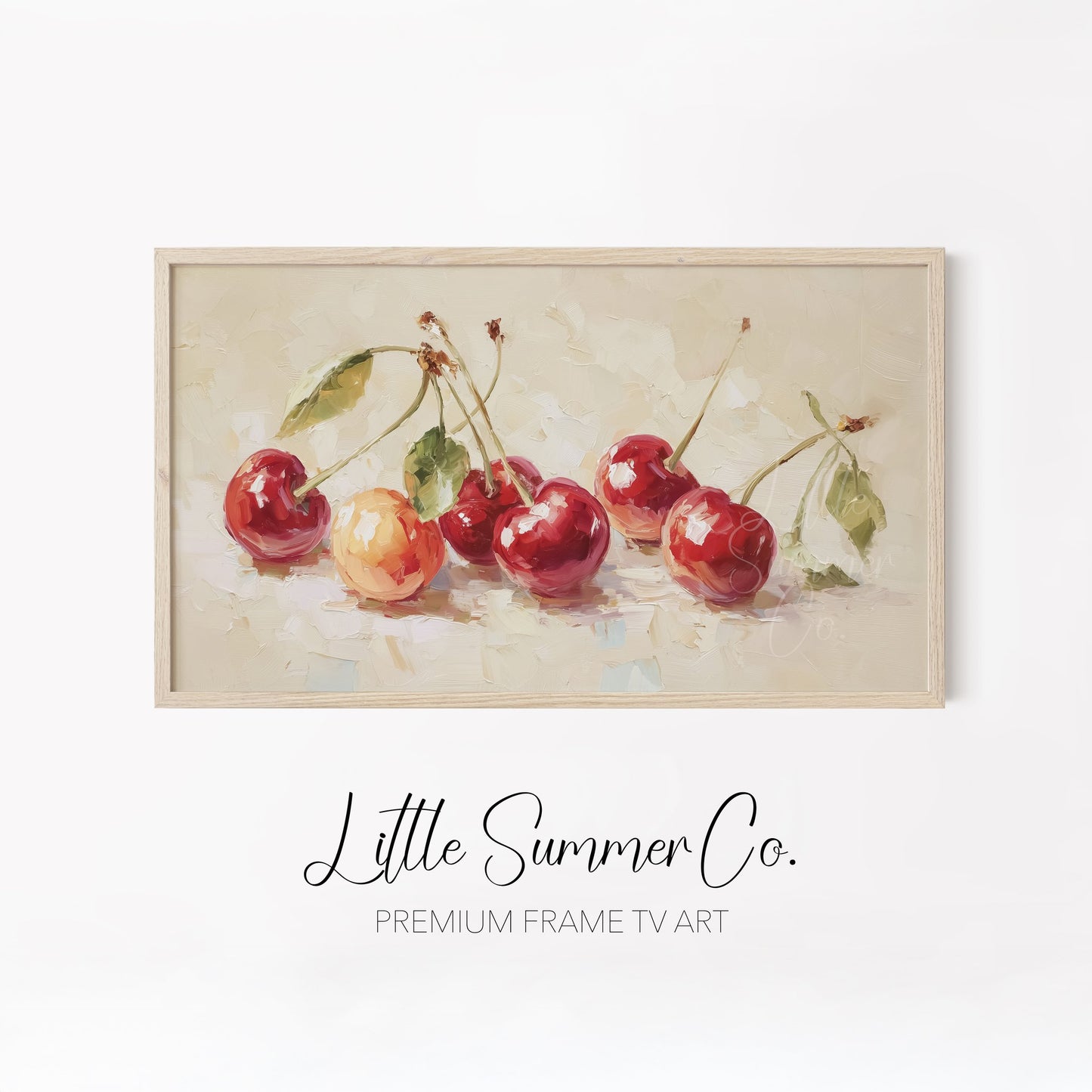 Fruit Bowl Frame TV Art Bundle displayed on a TV
