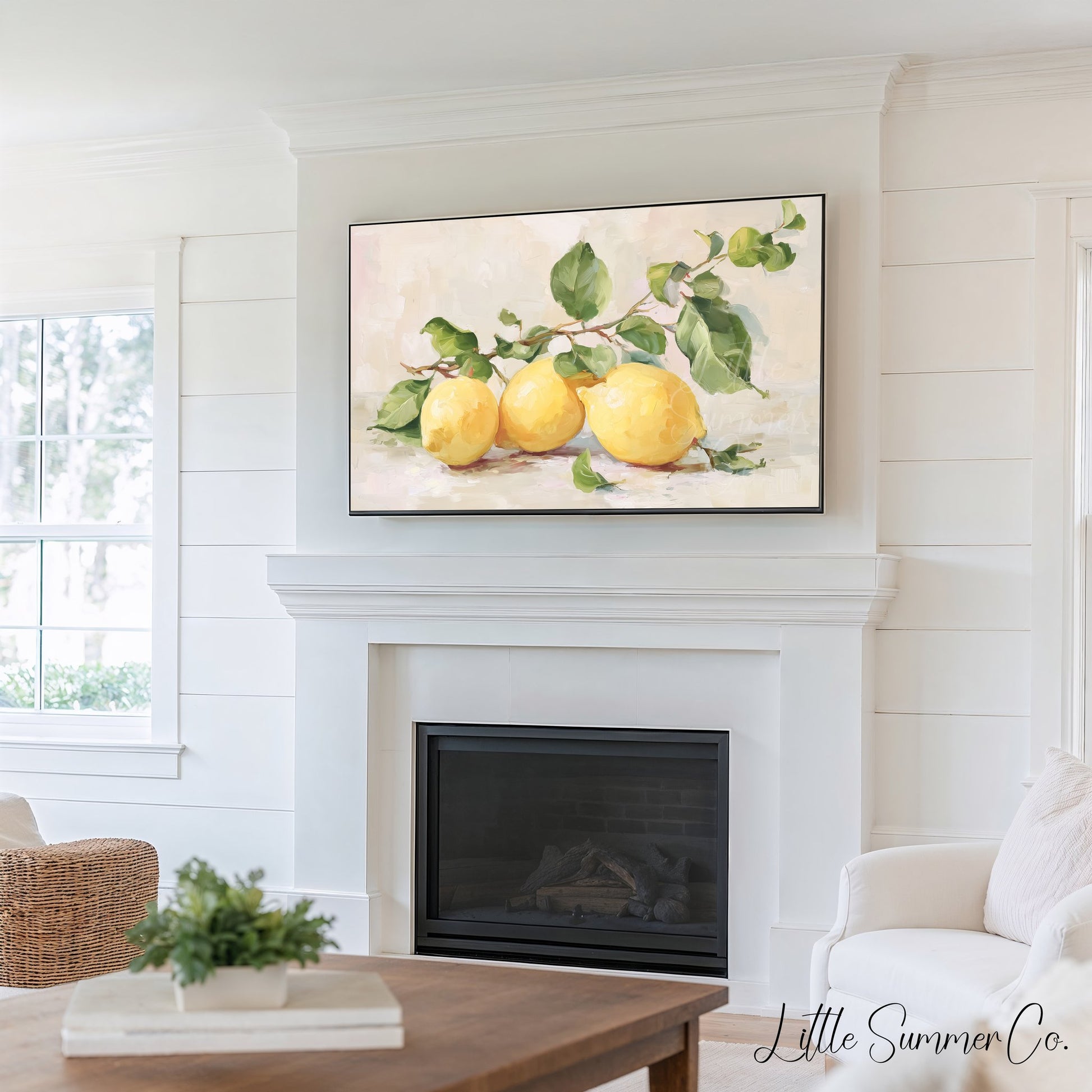 Fruit Bowl Frame TV Art Bundle displayed on a TV