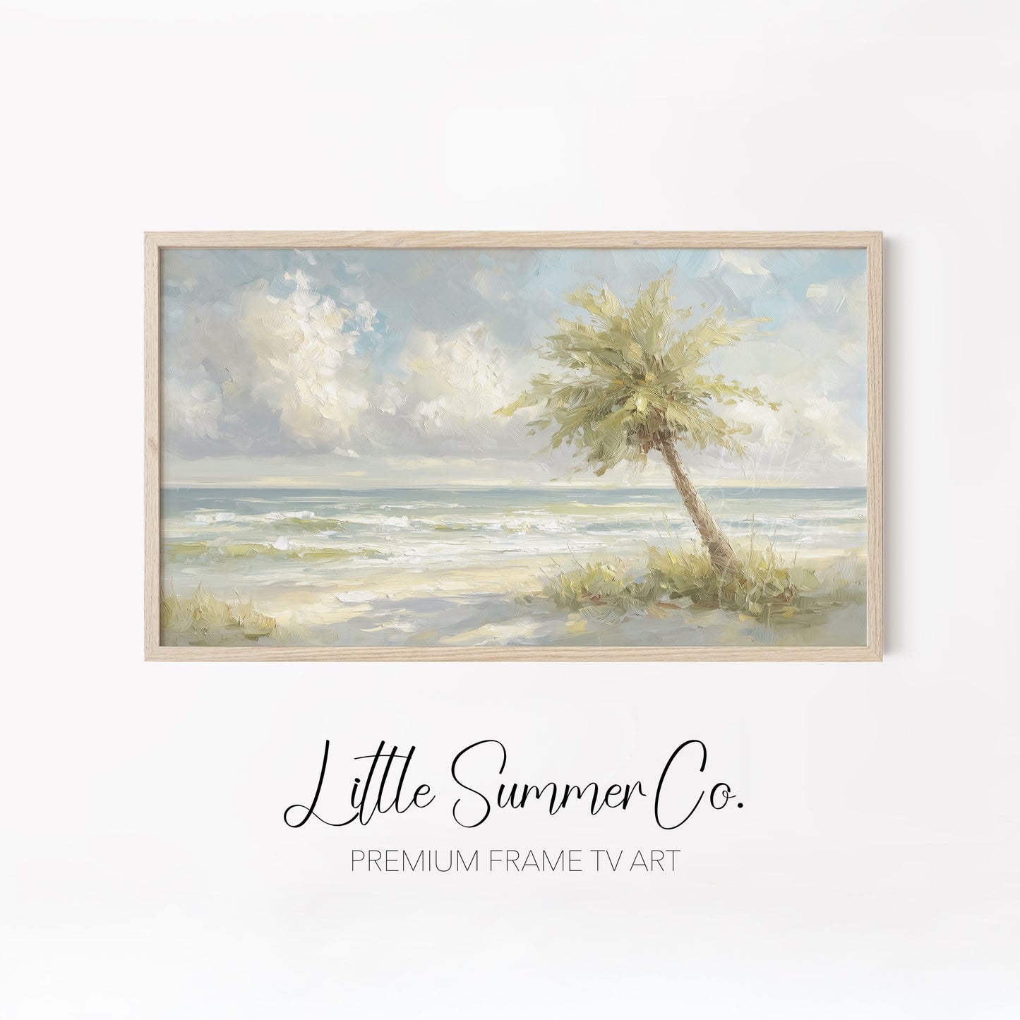 Coastal Scenes Frame TV Art Bundle displayed on a TV