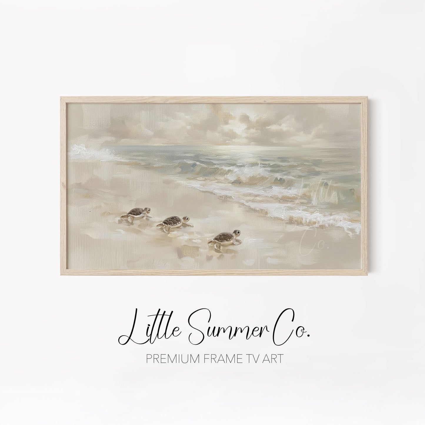 Coastal Scenes Frame TV Art Bundle displayed on a TV