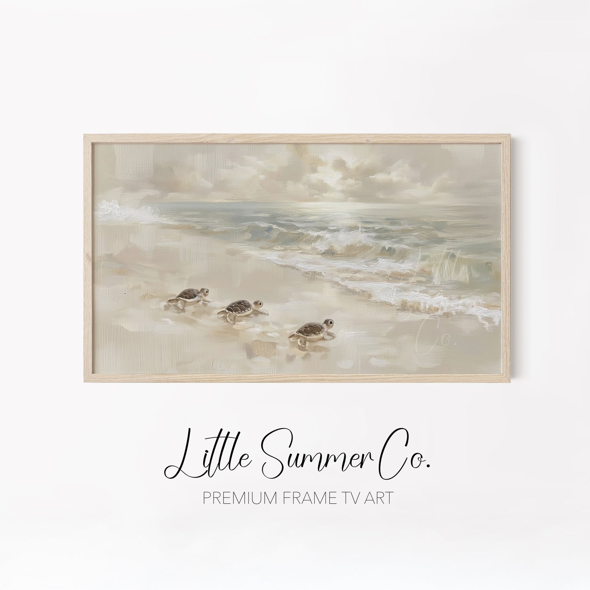 Coastal Scenes Frame TV Art Bundle displayed on a TV