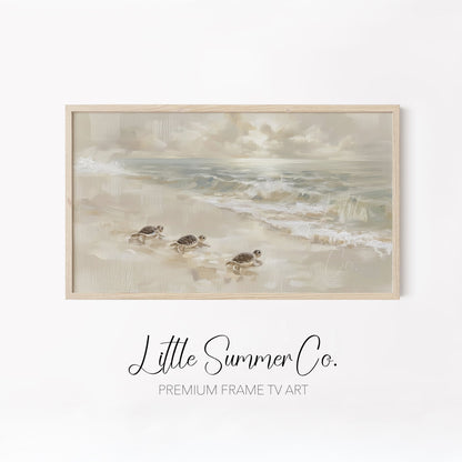 Coastal Scenes Frame TV Art Bundle displayed on a TV