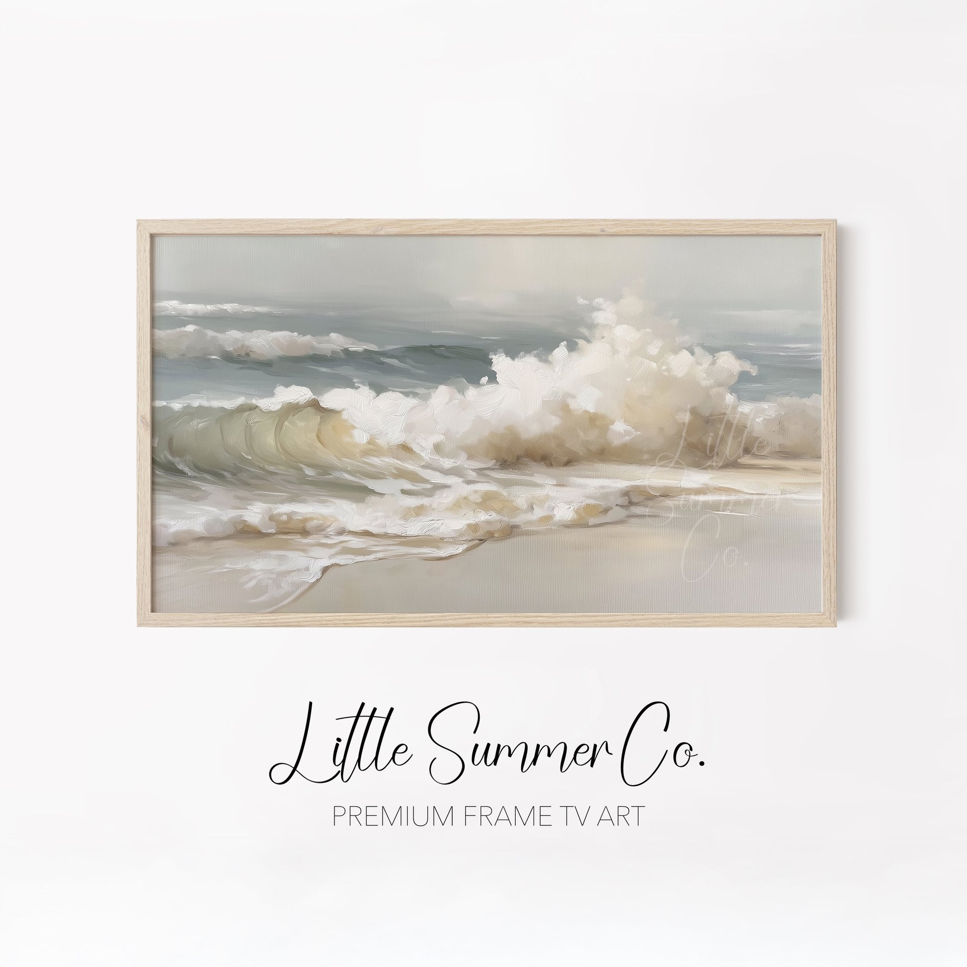 Coastal Scenes Frame TV Art Bundle displayed on a TV