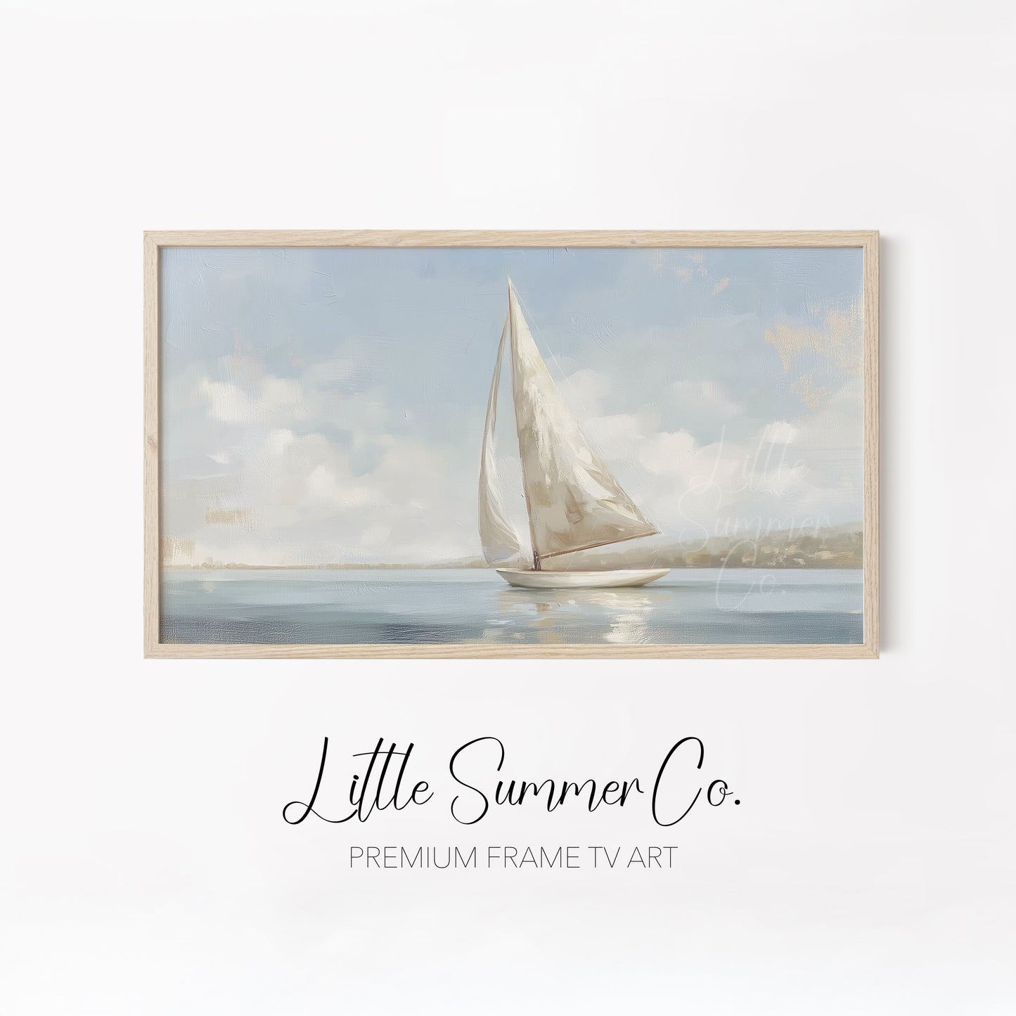 Coastal Scenes Frame TV Art Bundle displayed on a TV