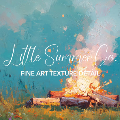 Campfire Glow Frame TV Art Bundle displayed on a TV