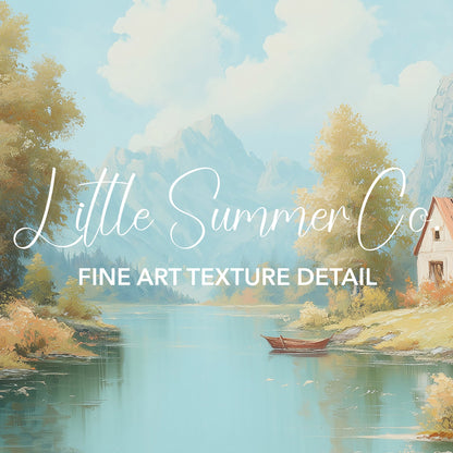 Peaceful Water Scenes Frame TV Art Bundle displayed on a TV