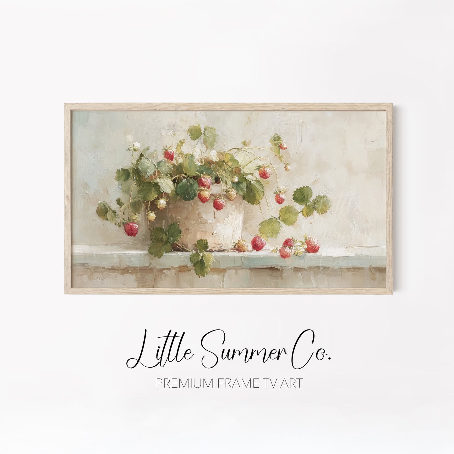 Fresh Spring Botanicals Frame TV Art Bundle displayed on a TV