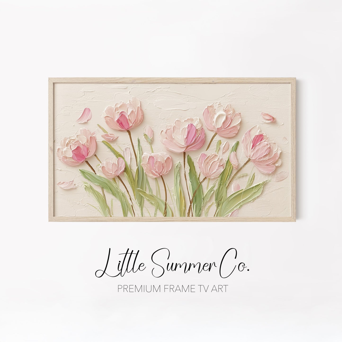 Fresh Spring Botanicals Frame TV Art Bundle displayed on a TV
