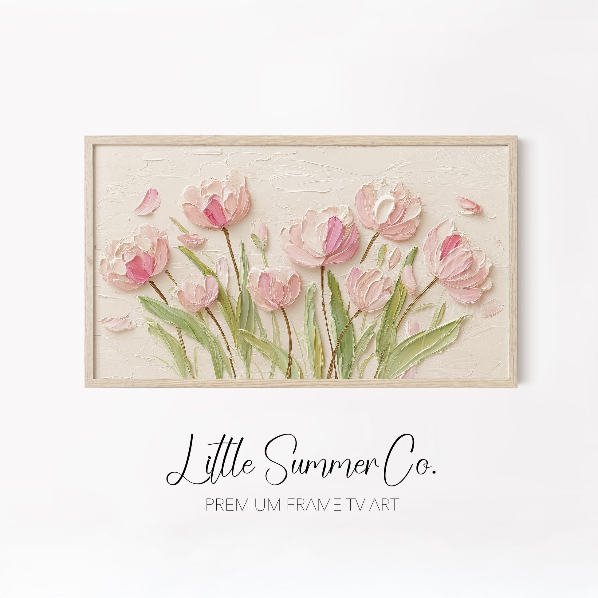 Fresh Spring Botanicals Frame TV Art Bundle displayed on a TV