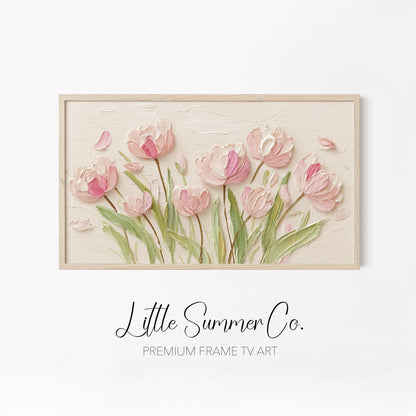 Fresh Spring Botanicals Frame TV Art Bundle displayed on a TV