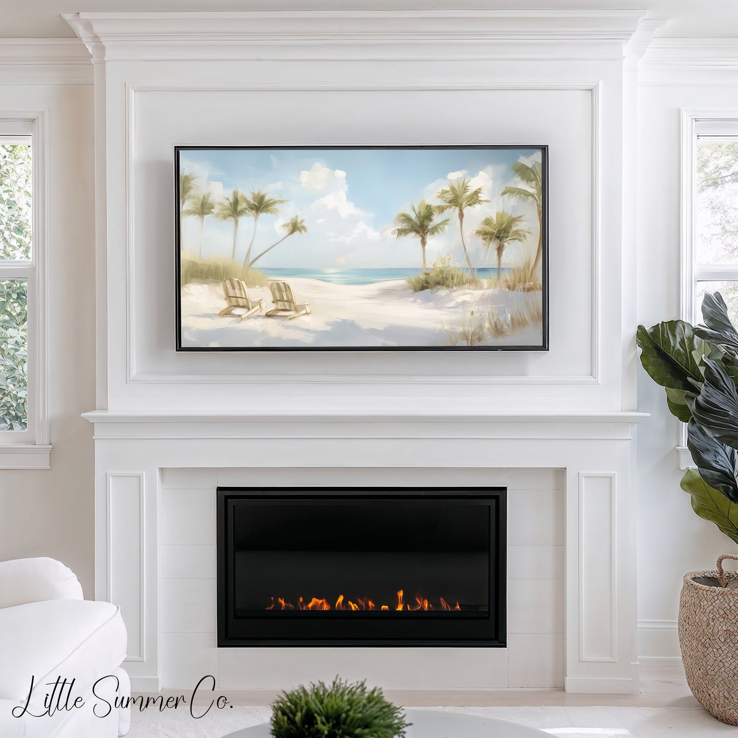 Scenic Escapes Frame TV Art Bundle displayed on a TV