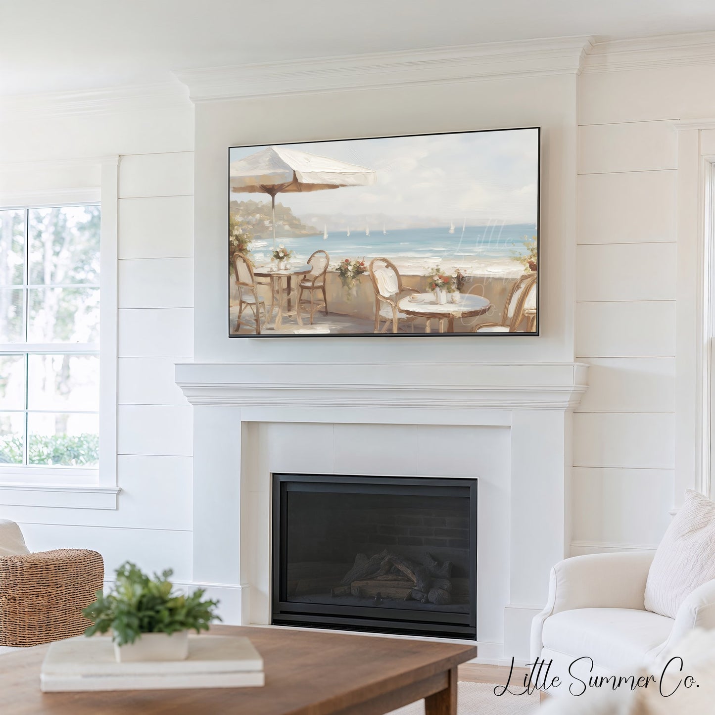 Scenic Escapes Frame TV Art Bundle displayed on a TV