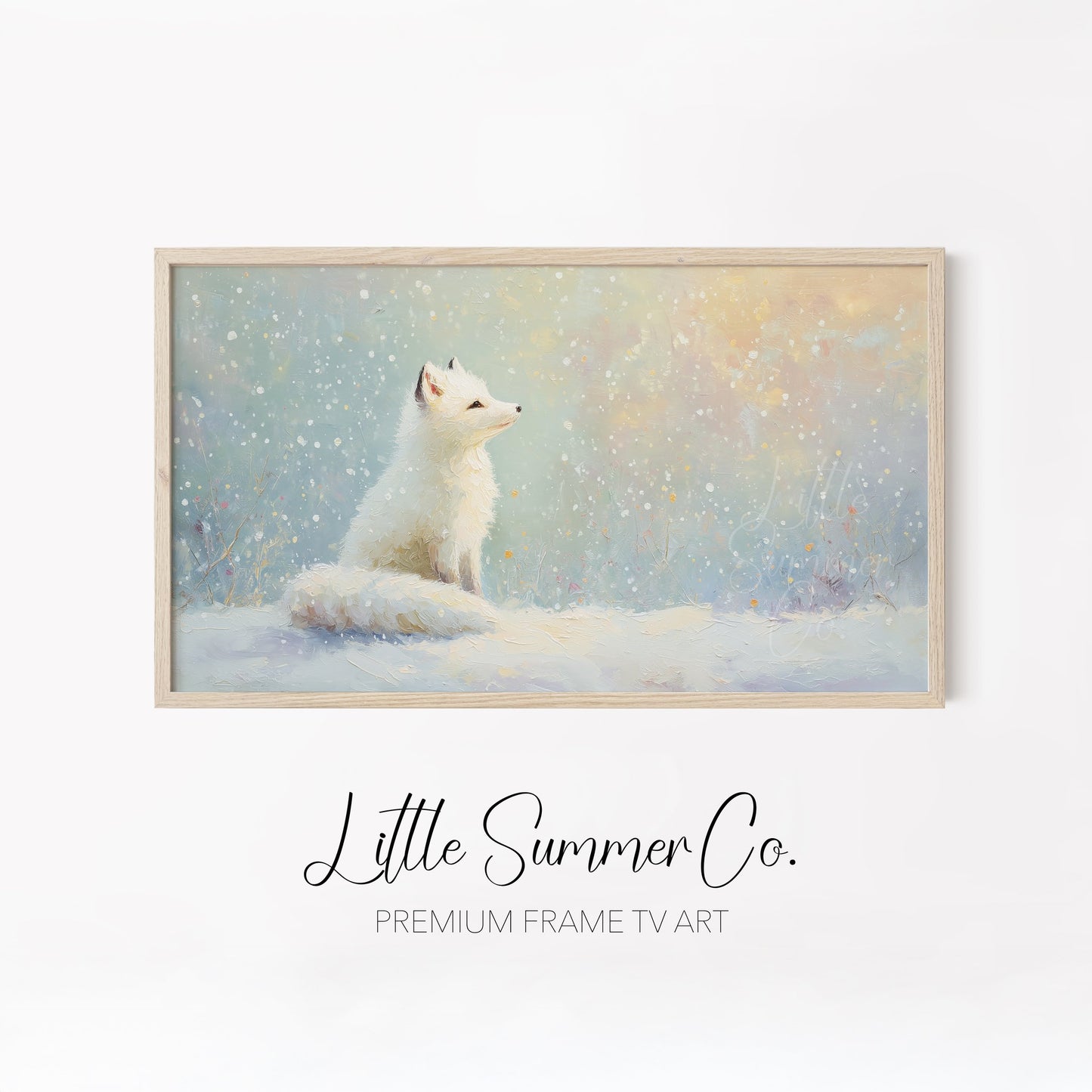 Arctic Wildlife Frame TV Art Bundle displayed on a TV