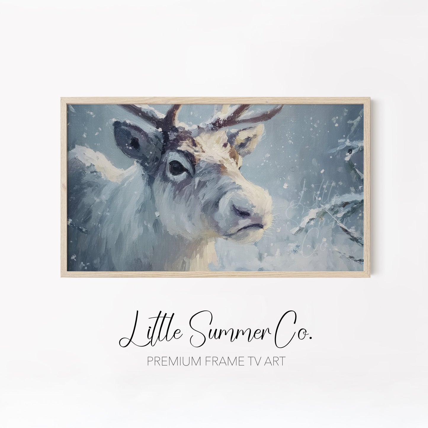 Arctic Wildlife Frame TV Art Bundle displayed on a TV