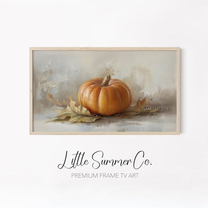 Pumpkins Frame TV Art Bundle displayed on a TV