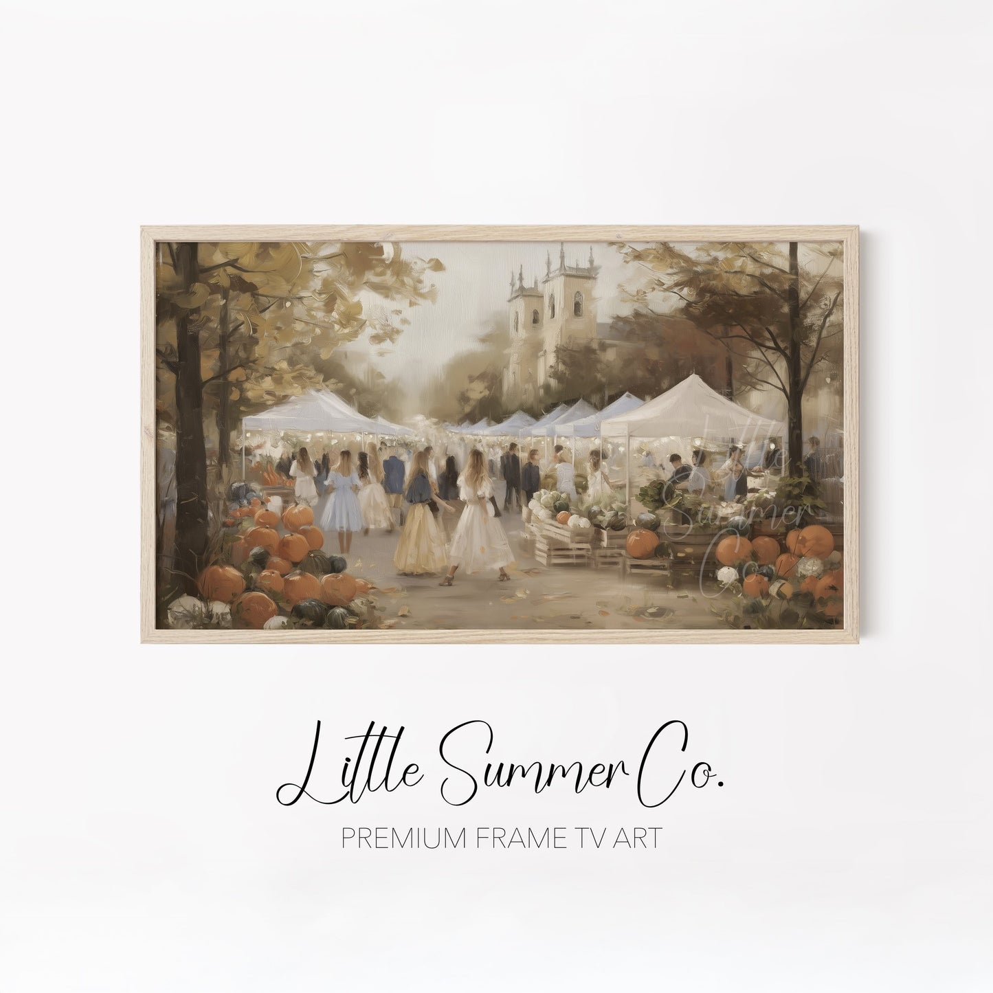 Countryside Scenes Frame TV Art Bundle displayed on a TV
