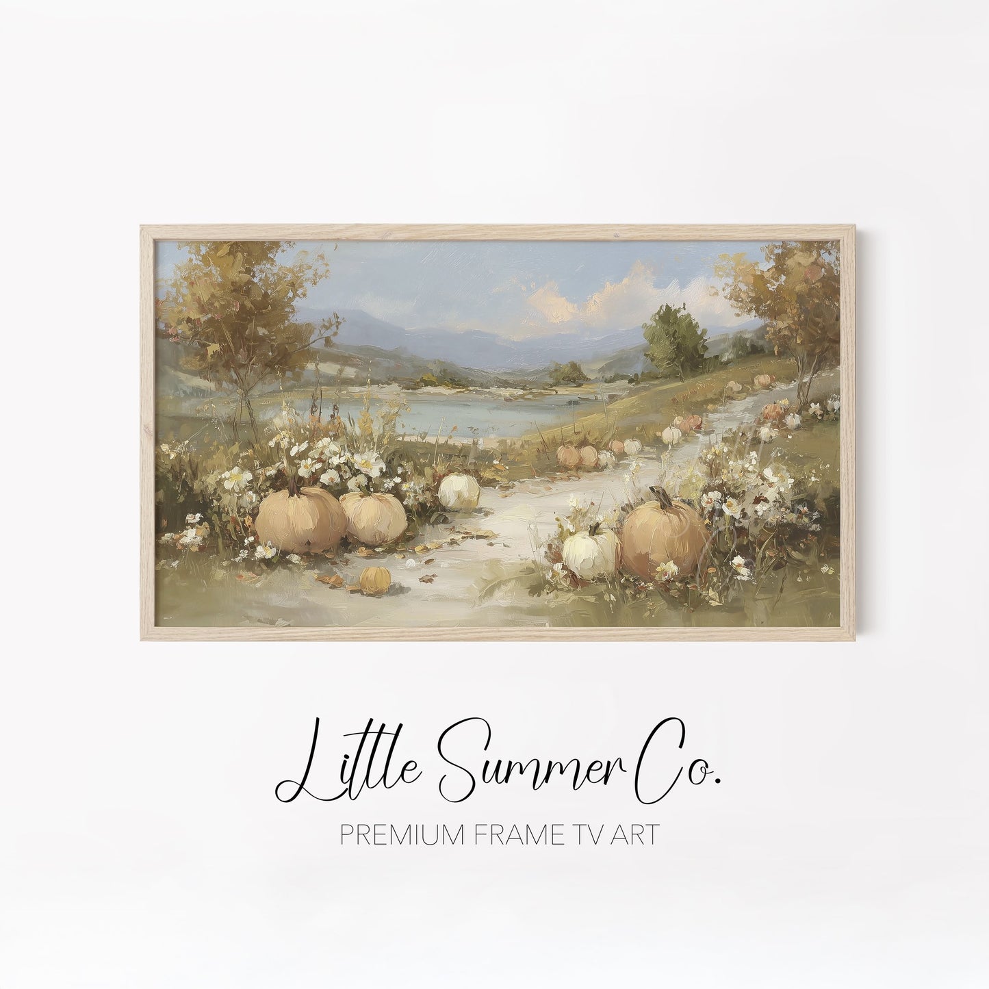 Countryside Scenes Frame TV Art Bundle displayed on a TV