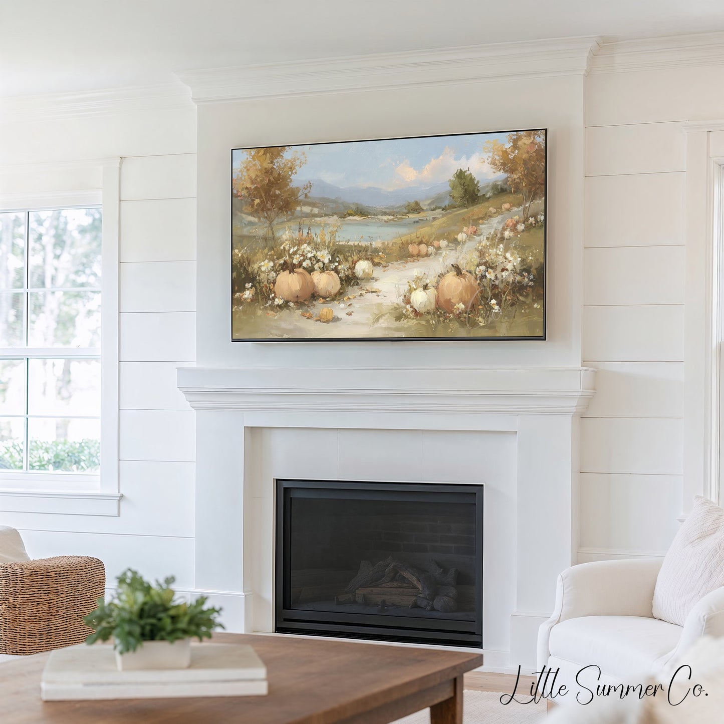 Countryside Scenes Frame TV Art Bundle displayed on a TV